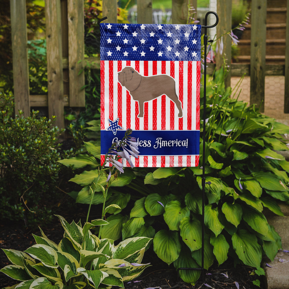 USA Patriotic Neapolitan Mastiff Garden Flag Mailbox Decorative Yard Banner Outside Patio Artwork for Flower Beds, Garden Size, Multicolor