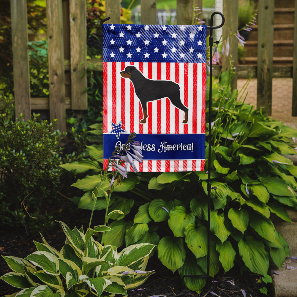 USA Patriotic Rottweiler Garden Flag Mailbox Decorative Yard Banner Outside Patio Artwork for Flower Beds, Garden Size, Multicolor