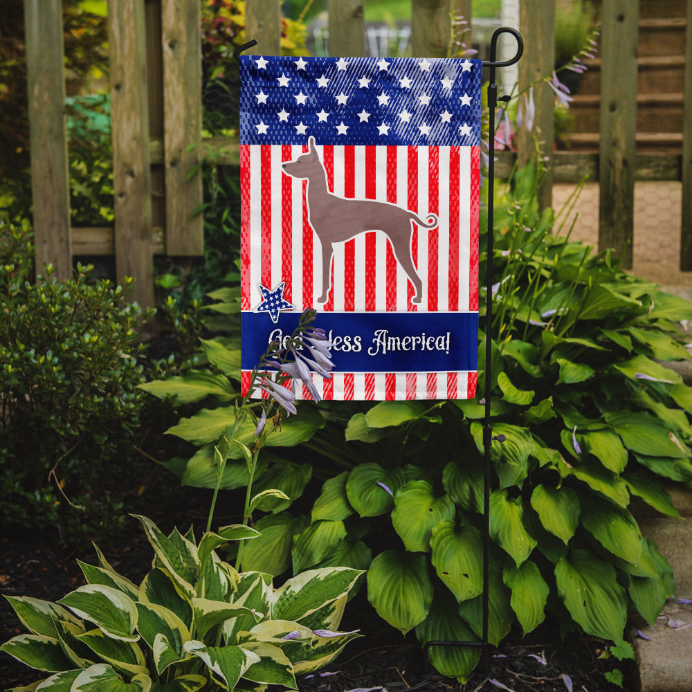 USA Patriotic Dogo Argentino Garden Flag Mailbox Decorative Yard Banner Outside Patio Artwork for Flower Beds, Garden Size, Multicolor