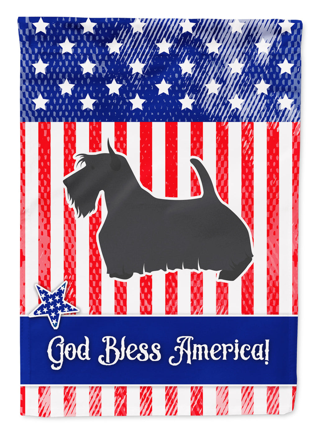 USA Patriotic Scottish Terrier Garden Flag Mailbox Decorative Yard Banner Outside Patio Artwork for Flower Beds, Garden Size, Multicolor