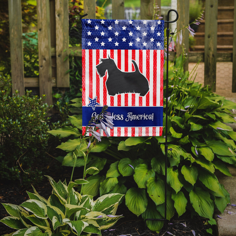 USA Patriotic Scottish Terrier Garden Flag Mailbox Decorative Yard Banner Outside Patio Artwork for Flower Beds, Garden Size, Multicolor