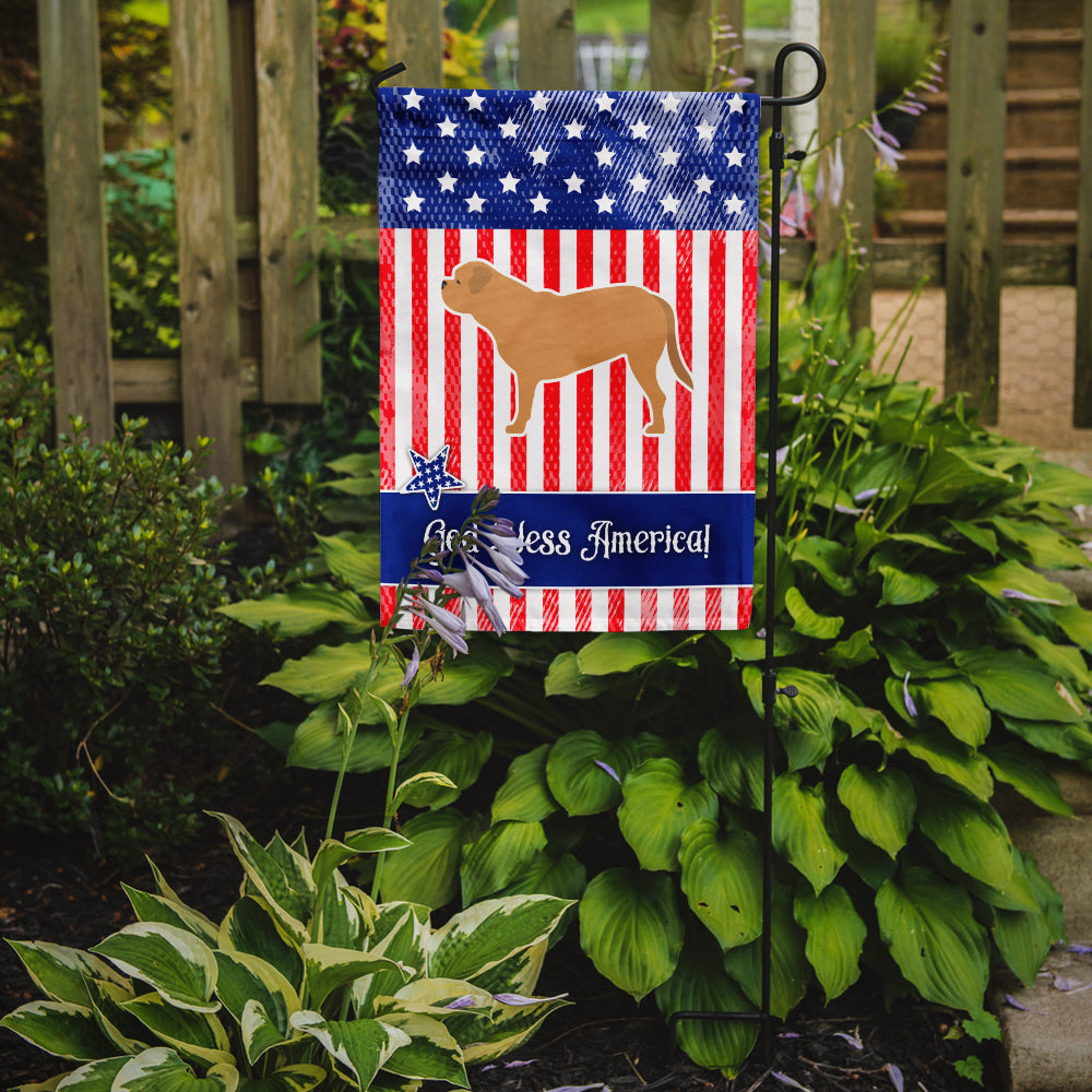 USA Patriotic Dogue de Bordeaux Garden Flag Mailbox Decorative Yard Banner Outside Patio Artwork for Flower Beds, Garden Size, Multicolor