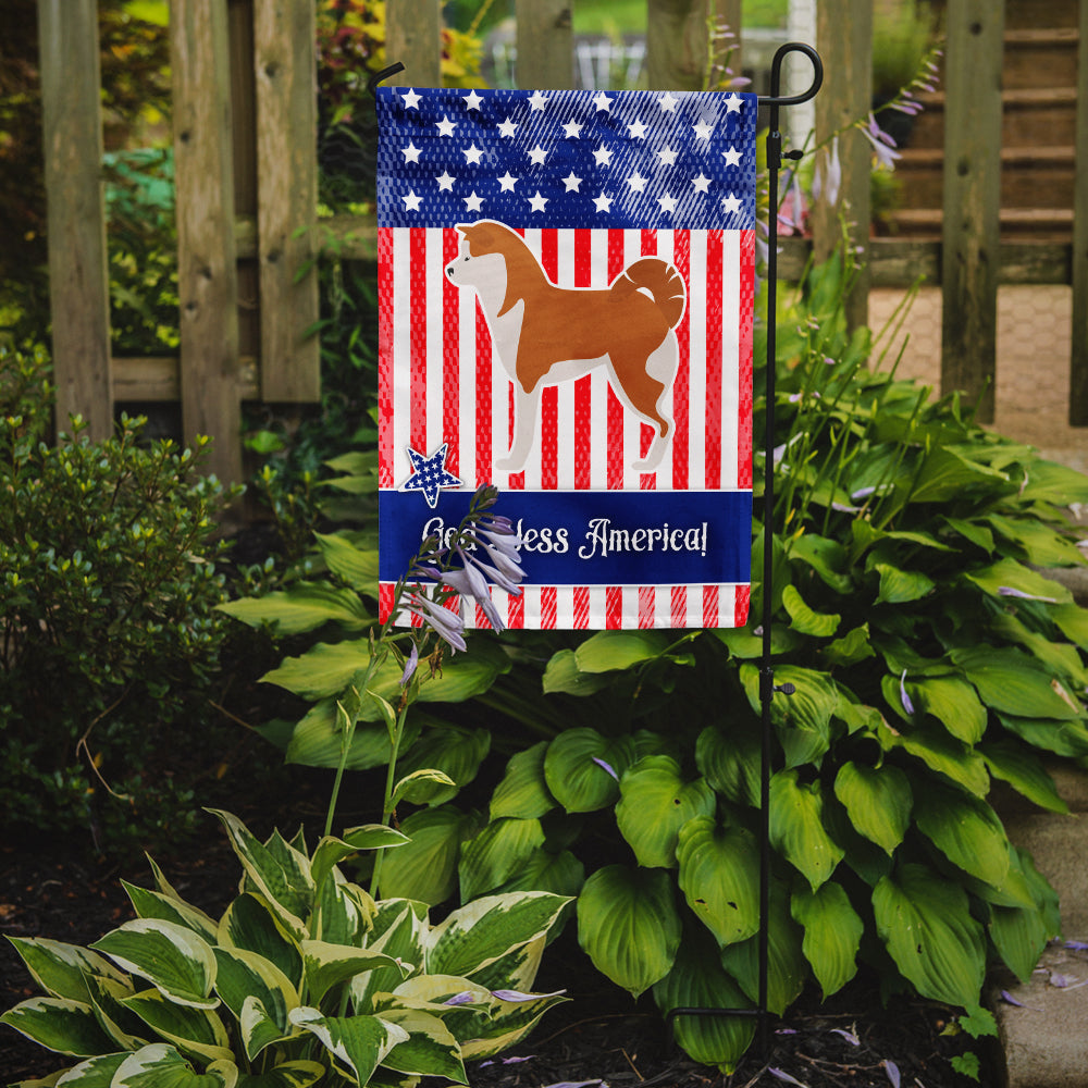 USA Patriotic Akita Garden Flag Mailbox Decorative Yard Banner Outside Patio Artwork for Flower Beds, Garden Size, Multicolor