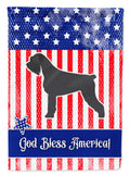 USA Patriotic Giant Schnauzer Garden Flag Mailbox Decorative Yard Banner Outside Patio Artwork for Flower Beds, Garden Size, Multicolor