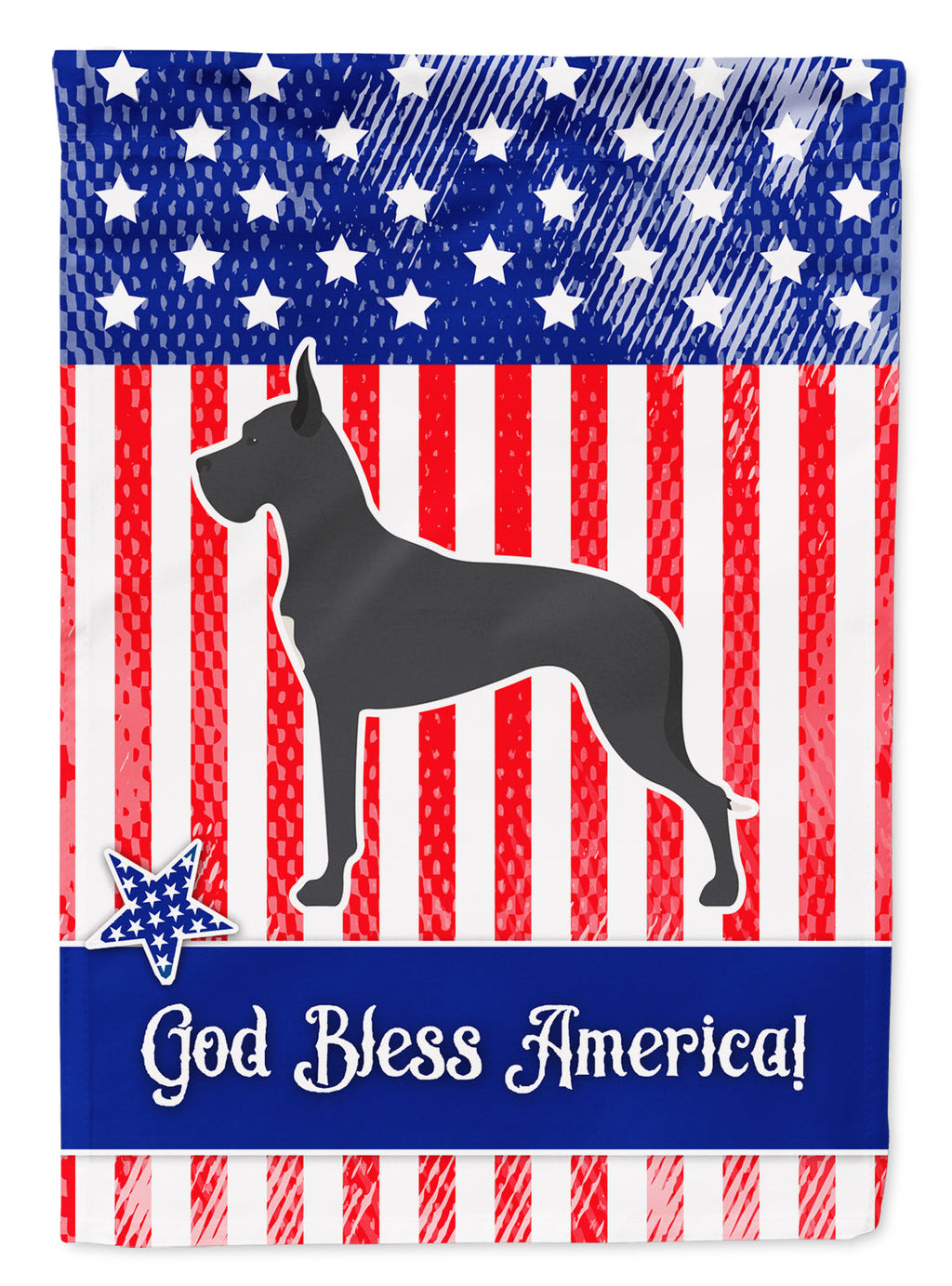 USA Patriotic Great Dane Garden Flag Mailbox Decorative Yard Banner Outside Patio Artwork for Flower Beds, Garden Size, Multicolor