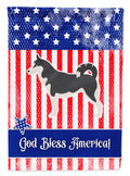 USA Patriotic Siberian Husky Garden Flag Mailbox Decorative Yard Banner Outside Patio Artwork for Flower Beds, Garden Size, Multicolor