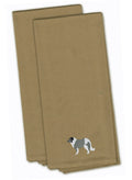 Caucasian Shepherd Dog Embroidered Kitchen Towels, Set of 2 - Decorative Dish Towels, Kitchen Linens BB3425TNTWE