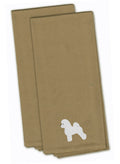 Bichon Frise Embroidered Kitchen Towels, Set of 2 - Decorative Dish Towels, Kitchen Linens BB3445TNTWE