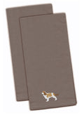 Cavalier King Charles Spaniel Embroidered Kitchen Towels - Gray Decorative Dish Towels - Set of 2 BB3449GYTWE