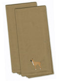 Boxer Embroidered Kitchen Towels, Set of 2 - Decorative Dish Towels, Kitchen Linens BB3453TNTWE