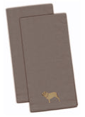 Neapolitan Mastiff Embroidered Kitchen Towels - Gray Decorative Dish Towels - Set of 2 BB3465GYTWE