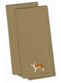 Saint Bernard Embroidered Kitchen Towels, Set of 2 - Decorative Dish Towels, Kitchen Linens BB3476TNTWE