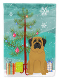 Merry Christmas Tree Mastiff Garden Flag Mailbox Decorative Yard Banner Outside Patio Artwork for Flower Beds, Garden Size, Multicolor
