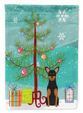 Merry Christmas Tree Manchester Terrier Garden Flag Mailbox Decorative Yard Banner Outside Patio Artwork for Flower Beds, Garden Size, Multicolor