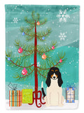 Merry Christmas Tree Swiss Hound Garden Flag Mailbox Decorative Yard Banner Outside Patio Artwork for Flower Beds, Garden Size, Multicolor
