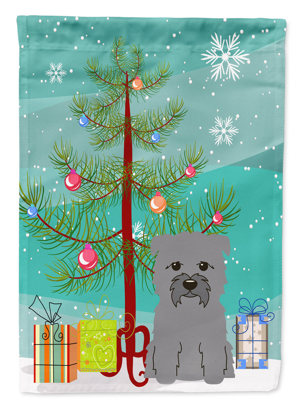 Merry Christmas Tree Glen of Imal Grey Garden Flag Mailbox Decorative Yard Banner Outside Patio Artwork for Flower Beds, Garden Size, Multicolor