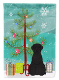 Merry Christmas Tree Giant Schnauzer Garden Flag Mailbox Decorative Yard Banner Outside Patio Artwork for Flower Beds, Garden Size, Multicolor