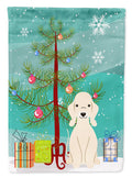 Merry Christmas Tree Bedlington Terrier Sandy Garden Flag Mailbox Decorative Yard Banner Outside Patio Artwork for Flower Beds, Garden Size, Multicolor