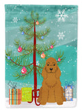 Merry Christmas Tree Cocker Spaniel Red Garden Flag Mailbox Decorative Yard Banner Outside Patio Artwork for Flower Beds, Garden Size, Multicolor