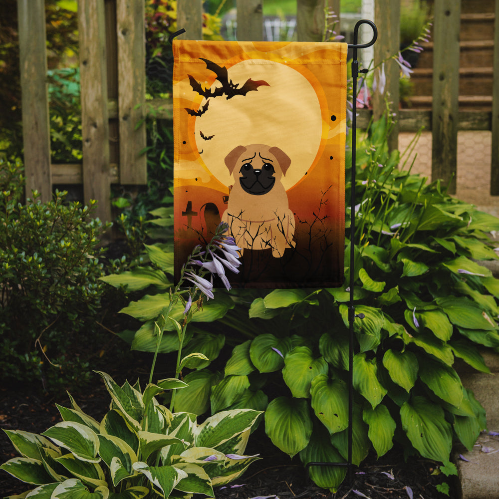 Halloween Pug Brown Garden Flag Mailbox Decorative Yard Banner Outside Patio Artwork for Flower Beds, Garden Size, Multicolor