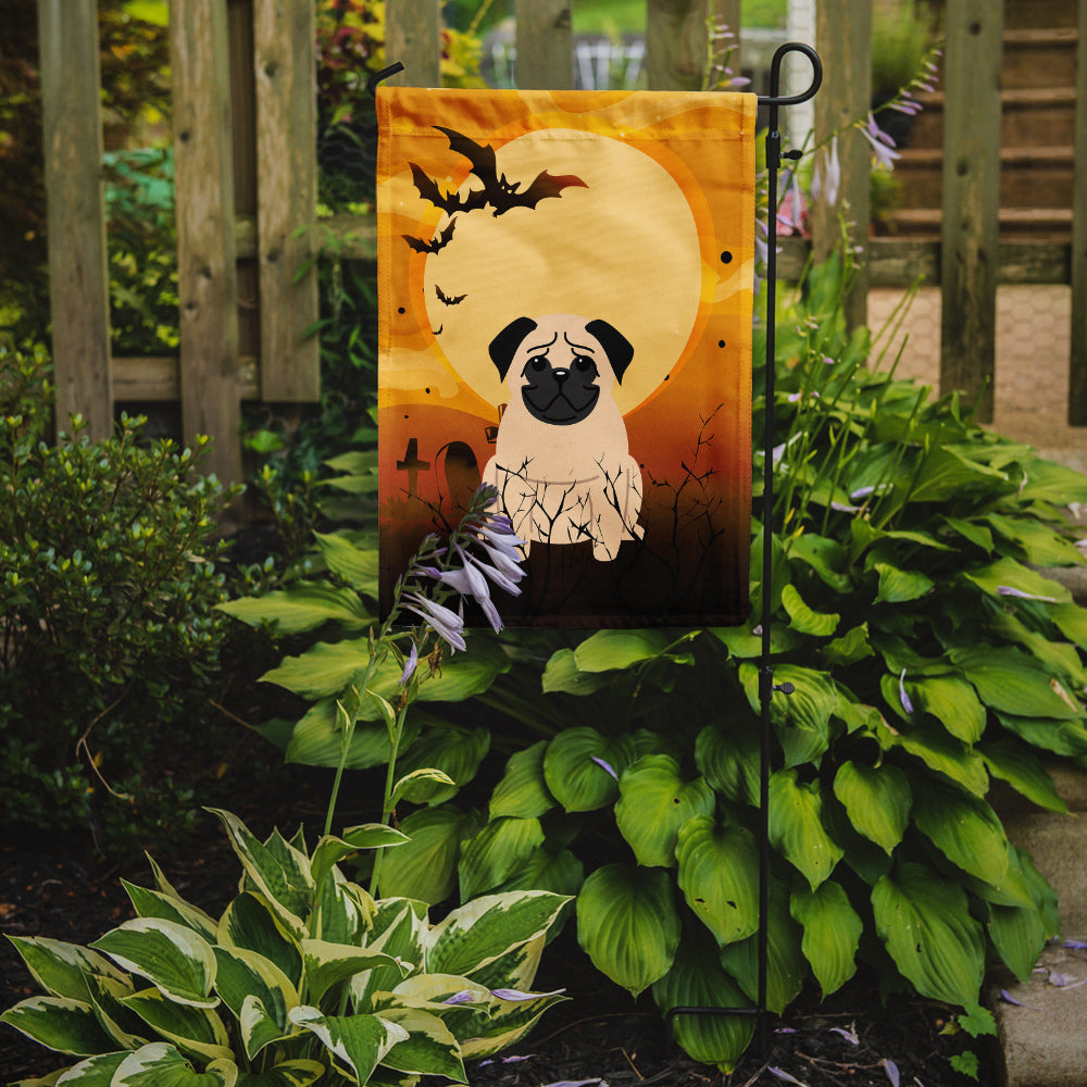 Halloween Pug Fawn Garden Flag Mailbox Decorative Yard Banner Outside Patio Artwork for Flower Beds, Garden Size, Multicolor
