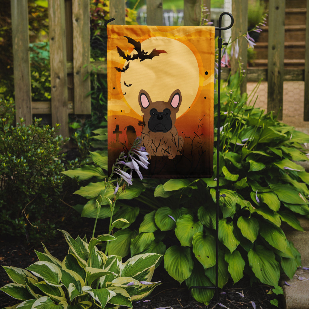 Halloween French Bulldog Brown Garden Flag Mailbox Decorative Yard Banner Outside Patio Artwork for Flower Beds, Garden Size, Multicolor
