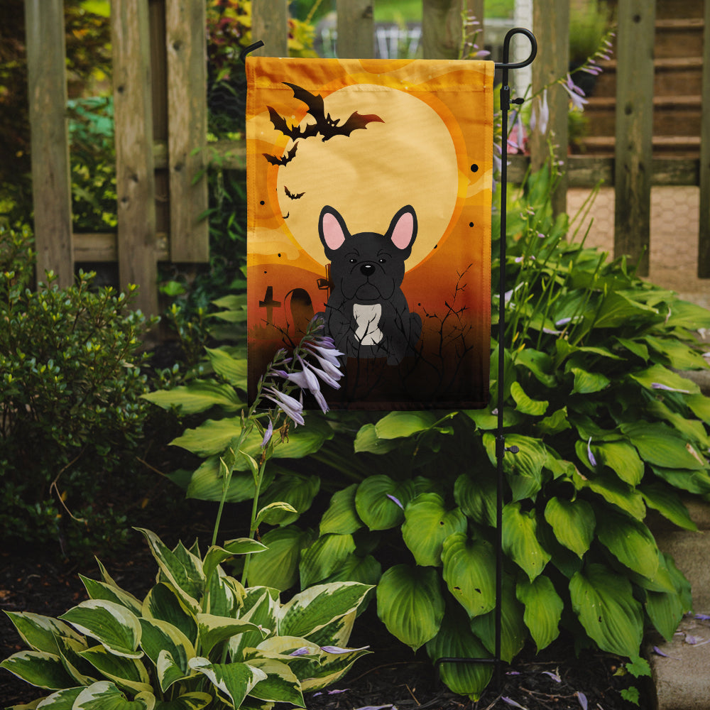 Halloween French Bulldog Black Garden Flag Mailbox Decorative Yard Banner Outside Patio Artwork for Flower Beds, Garden Size, Multicolor