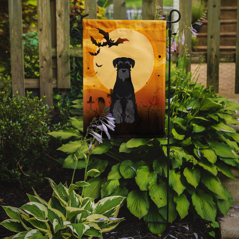 Halloween Standard Schnauzer Black Garden Flag Mailbox Decorative Yard Banner Outside Patio Artwork for Flower Beds, Garden Size, Multicolor