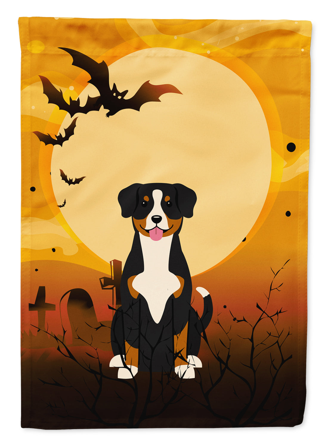 Halloween Entlebucher Garden Flag Mailbox Decorative Yard Banner Outside Patio Artwork for Flower Beds, Garden Size, Multicolor