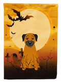 Halloween Border Terrier Garden Flag Mailbox Decorative Yard Banner Outside Patio Artwork for Flower Beds, Garden Size, Multicolor