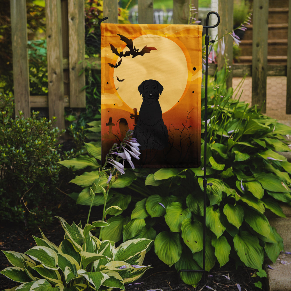 Halloween Giant Schnauzer Garden Flag Mailbox Decorative Yard Banner Outside Patio Artwork for Flower Beds, Garden Size, Multicolor