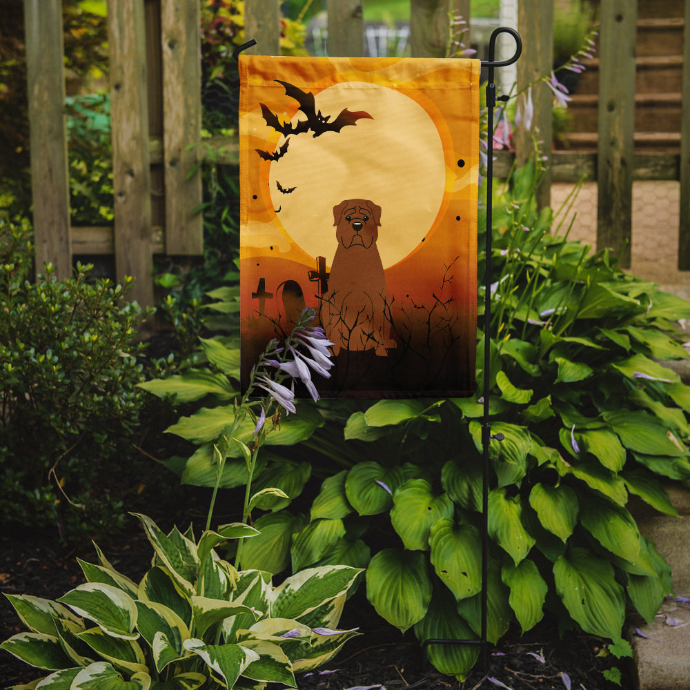 Halloween Dogue de Bourdeaux Garden Flag Mailbox Decorative Yard Banner Outside Patio Artwork for Flower Beds, Garden Size, Multicolor