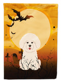 Halloween Bichon Frise Garden Flag Mailbox Decorative Yard Banner Outside Patio Artwork for Flower Beds, Garden Size, Multicolor