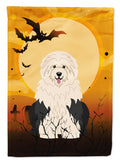 Halloween Old English Sheepdog Garden Flag Mailbox Decorative Yard Banner Outside Patio Artwork for Flower Beds, Garden Size, Multicolor