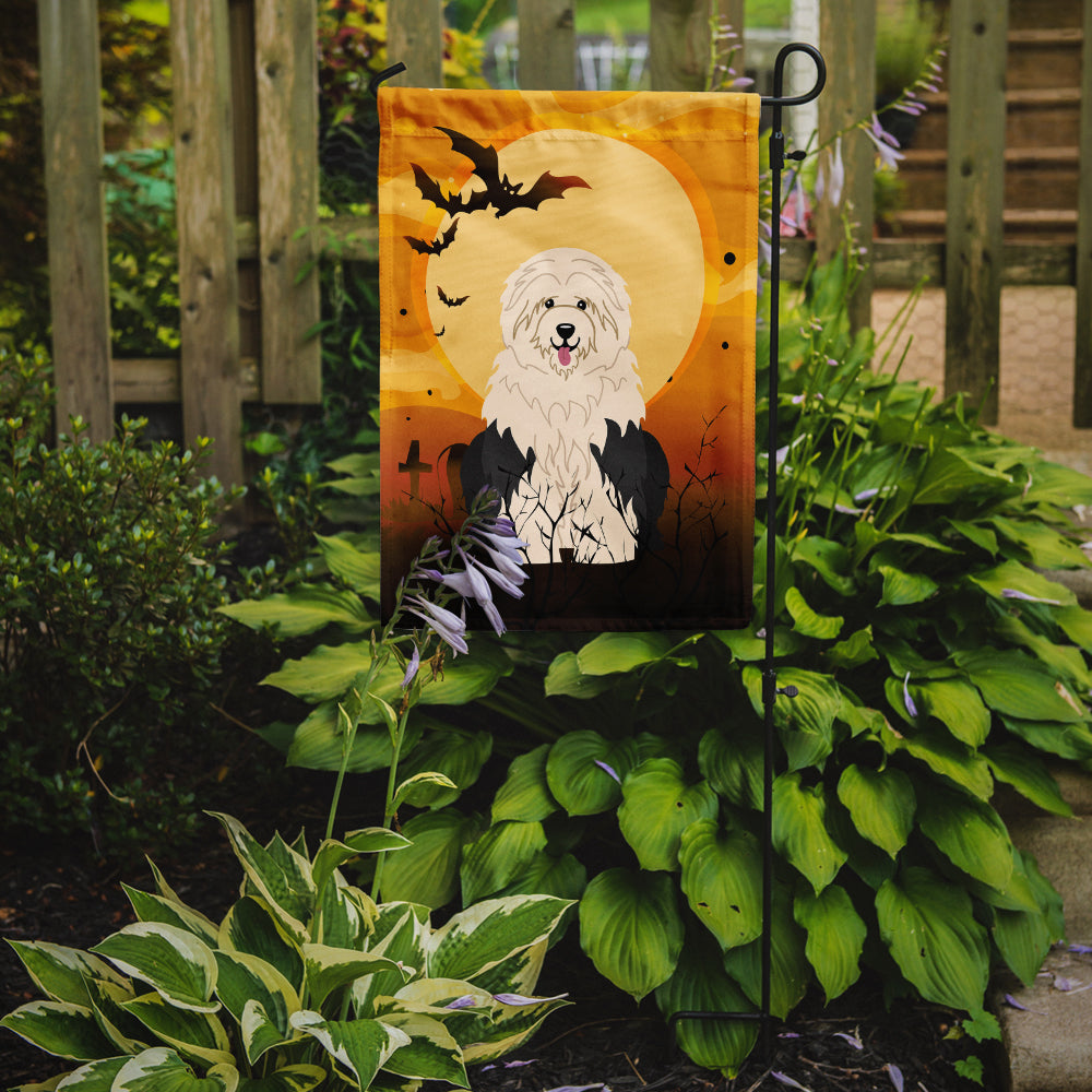 Halloween Old English Sheepdog Garden Flag Mailbox Decorative Yard Banner Outside Patio Artwork for Flower Beds, Garden Size, Multicolor