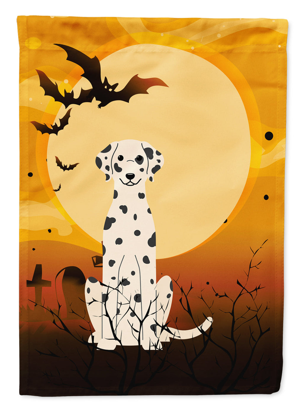 Halloween Dalmatian Garden Flag Mailbox Decorative Yard Banner Outside Patio Artwork for Flower Beds, Garden Size, Multicolor