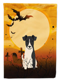 Halloween Smooth Fox Terrier Garden Flag Mailbox Decorative Yard Banner Outside Patio Artwork for Flower Beds, Garden Size, Multicolor