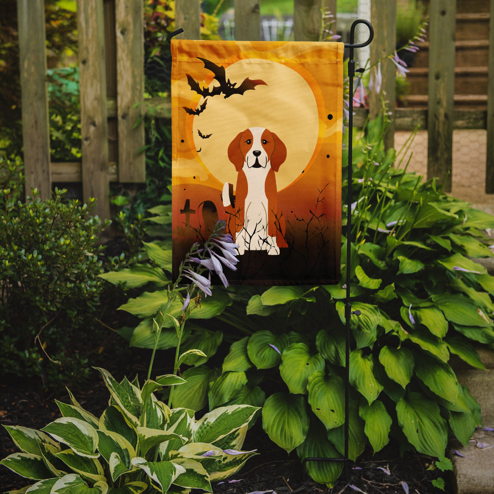 Halloween English Foxhound Garden Flag Mailbox Decorative Yard Banner Outside Patio Artwork for Flower Beds, Garden Size, Multicolor