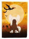 Halloween Chinese Crested Cream Garden Flag Mailbox Decorative Yard Banner Outside Patio Artwork for Flower Beds, Garden Size, Multicolor