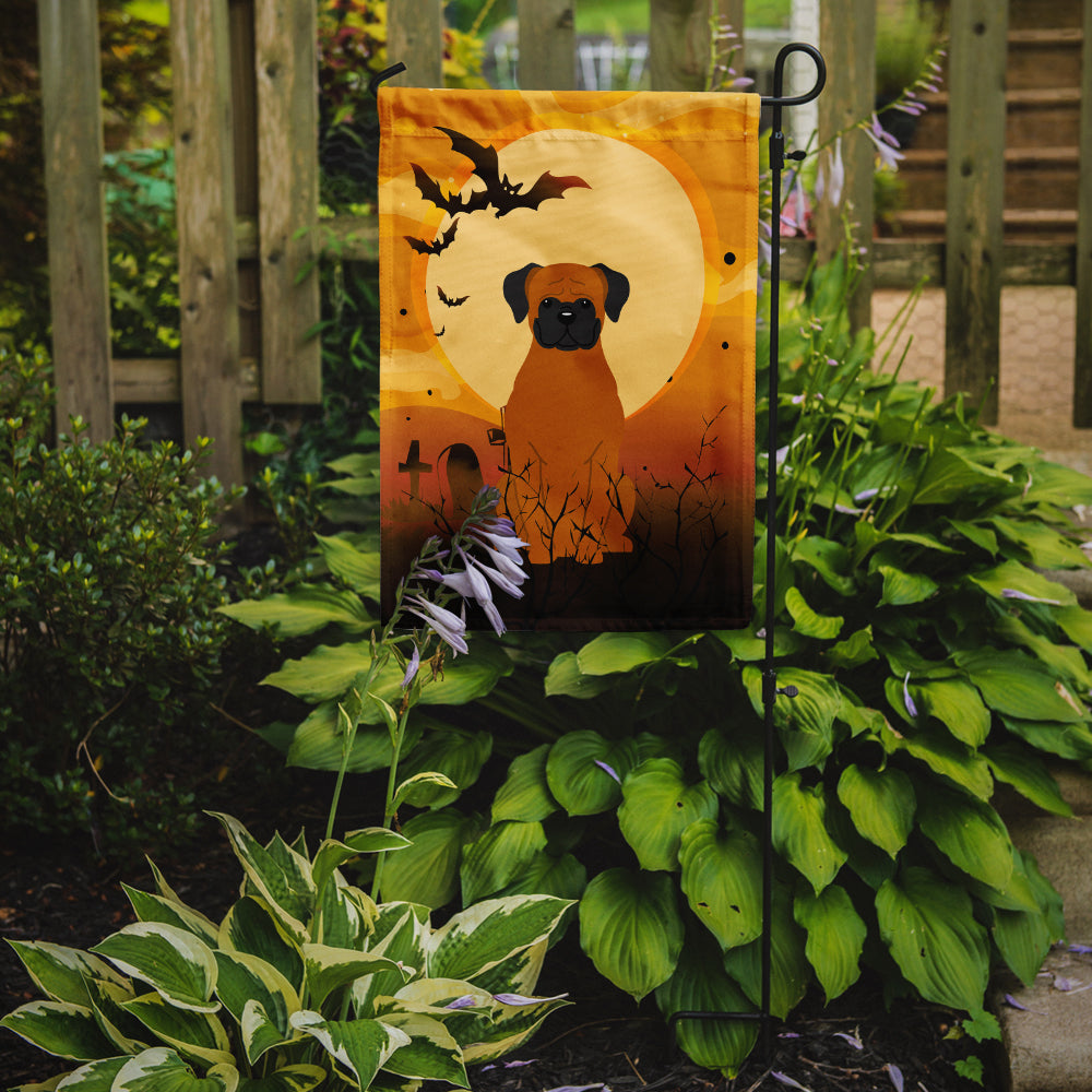 Halloween Fawn Boxer Garden Flag Mailbox Decorative Yard Banner Outside Patio Artwork for Flower Beds, Garden Size, Multicolor