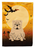Halloween English Bulldog Fawn Garden Flag Mailbox Decorative Yard Banner Outside Patio Artwork for Flower Beds, Garden Size, Multicolor