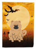 Halloween Chow Chow Cream Garden Flag Mailbox Decorative Yard Banner Outside Patio Artwork for Flower Beds, Garden Size, Multicolor