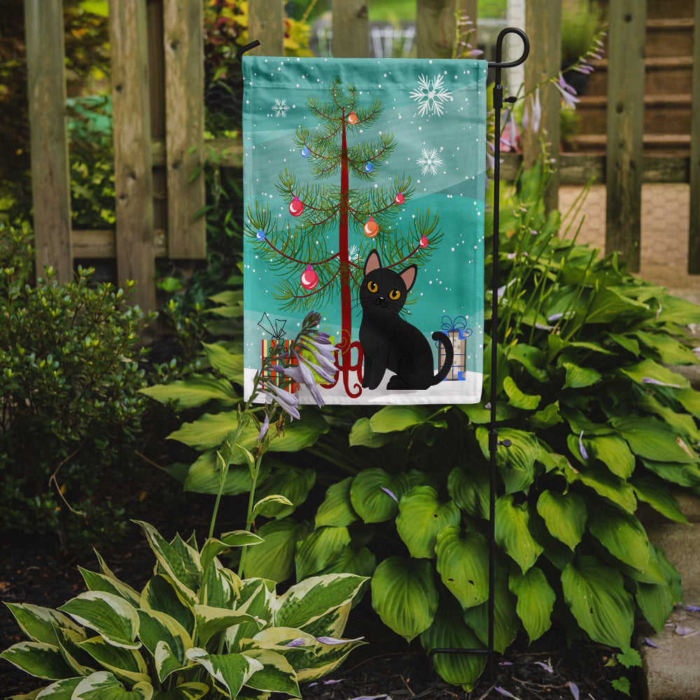 Bombay Cat Merry Christmas Tree Garden Flag Mailbox Decorative Yard Banner Outside Patio Artwork for Flower Beds, Garden Size, Multicolor