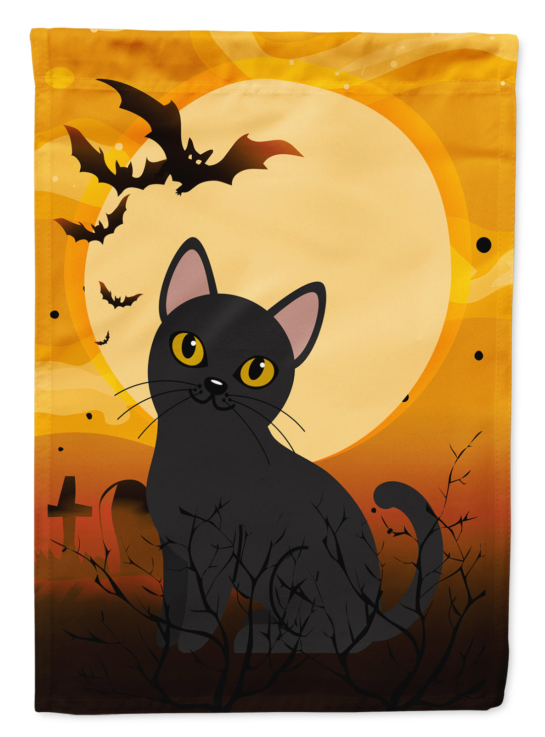 Halloween Bombay Cat Garden Flag Mailbox Decorative Yard Banner Outside Patio Artwork for Flower Beds, Garden Size, Multicolor