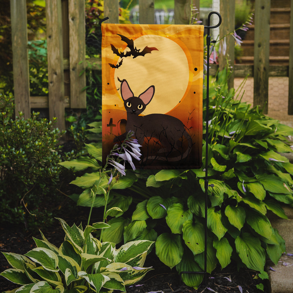 Halloween Peterbald Cat Garden Flag Mailbox Decorative Yard Banner Outside Patio Artwork for Flower Beds, Garden Size, Multicolor