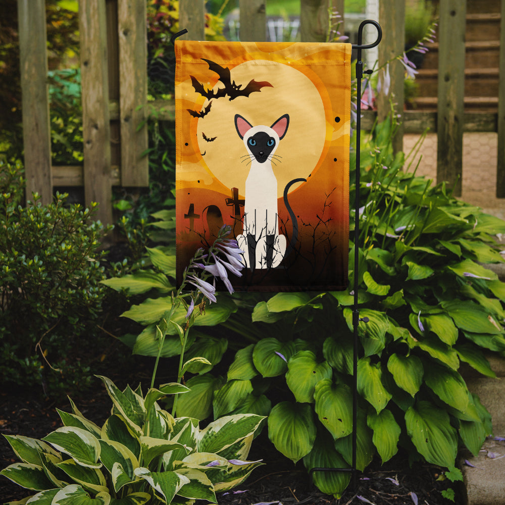 Halloween Siamese Cat Garden Flag Mailbox Decorative Yard Banner Outside Patio Artwork for Flower Beds, Garden Size, Multicolor