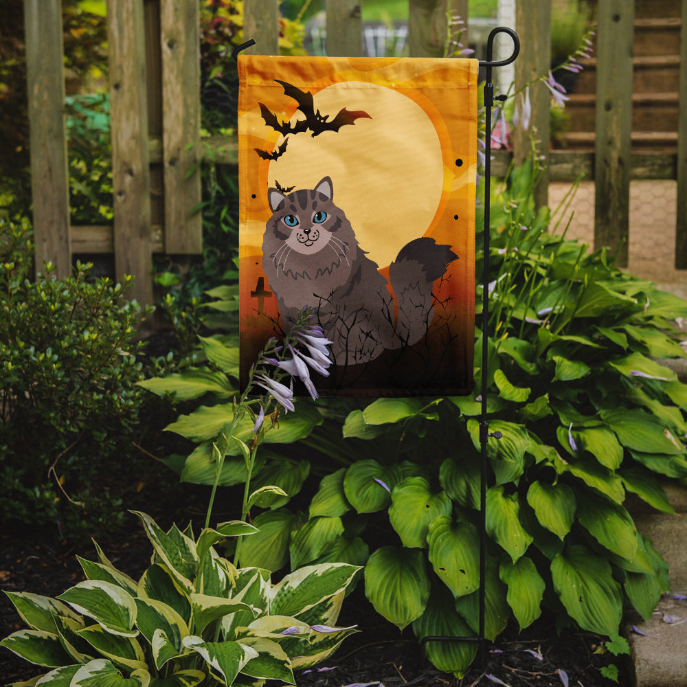 Halloween Siberian Cat Garden Flag Mailbox Decorative Yard Banner Outside Patio Artwork for Flower Beds, Garden Size, Multicolor
