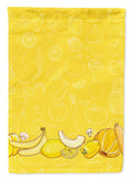 Fruits and Vegetables in Yellow Garden Flag Mailbox Decorative Yard Banner Outside Patio Artwork for Flower Beds, Garden Size, Multicolor