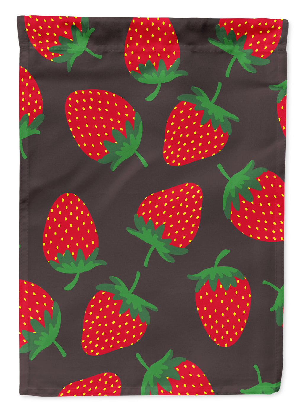 Strawberries on Gray Garden Flag Mailbox Decorative Yard Banner Outside Patio Artwork for Flower Beds, Garden Size, Multicolor