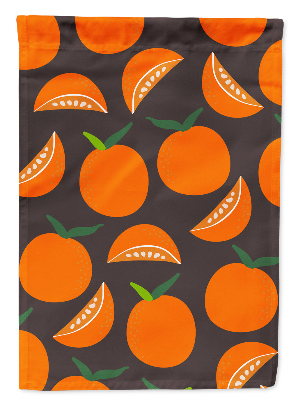 Oranges on Gray Garden Flag Mailbox Decorative Yard Banner Outside Patio Artwork for Flower Beds, Garden Size, Multicolor